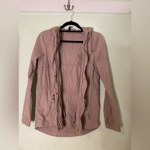H&M US 4 Long dusty pink utility jacket